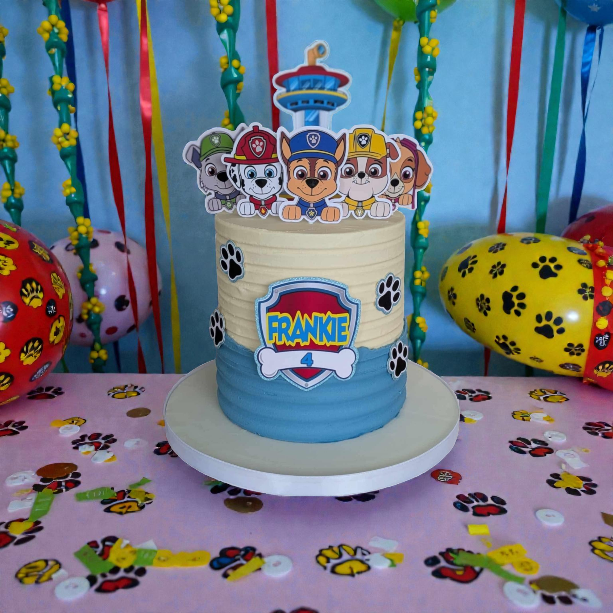 Paw Patrol Taarttopper – Met of Zonder Naam en Leeftijd – afbeelding 2