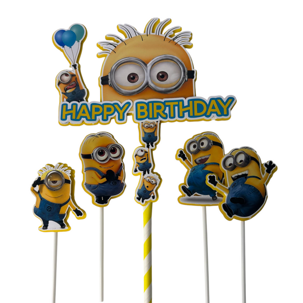 Minions Taartdecoratie in Lagen