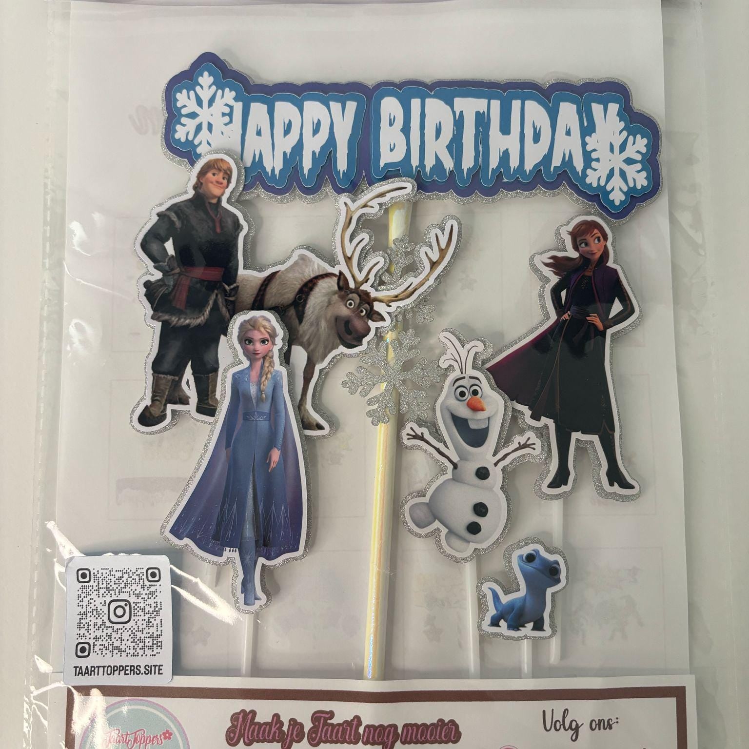 Frozen Taartdecoratie in Lagen – afbeelding 4