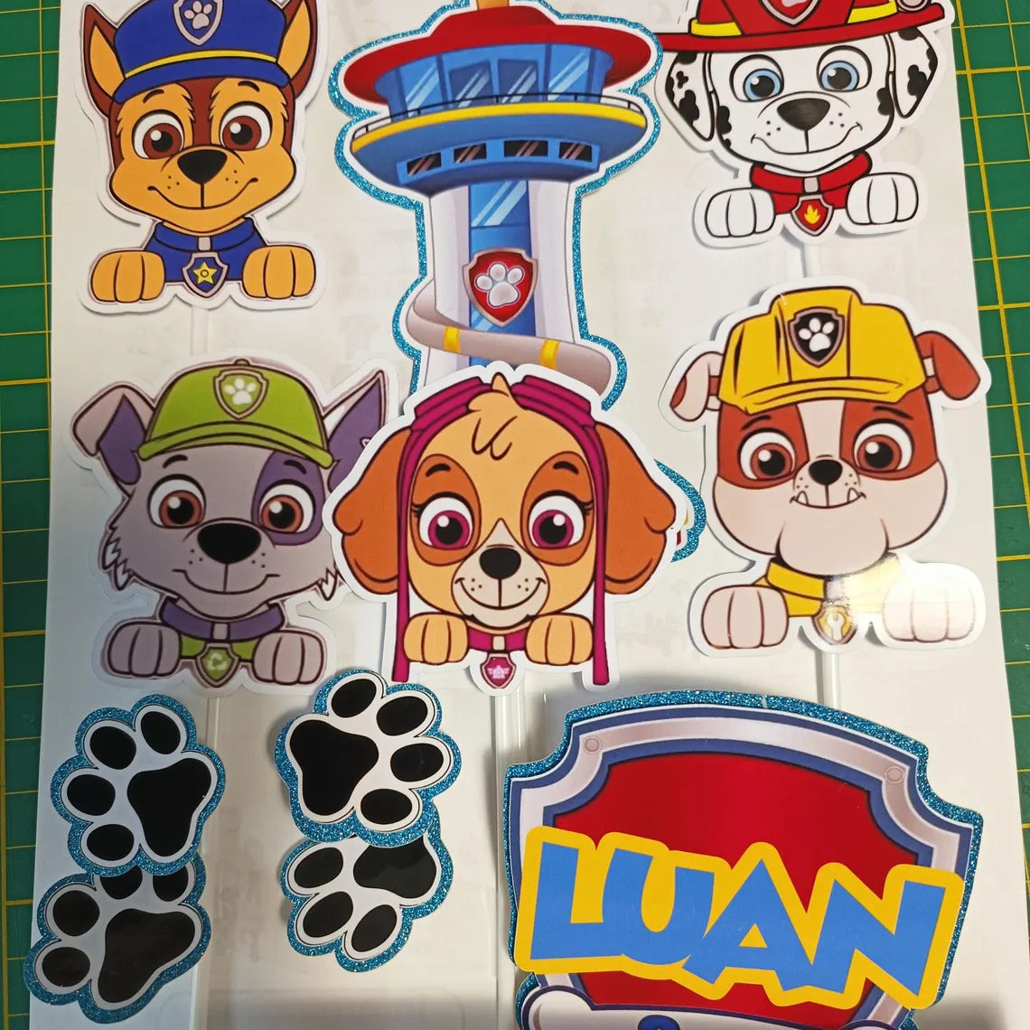 Paw Patrol Taarttopper – Met of Zonder Naam en Leeftijd – afbeelding 5