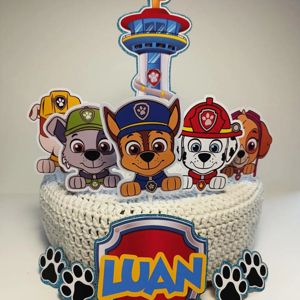 Paw Patrol Taarttopper – Met of Zonder Naam en Leeftijd – afbeelding 6