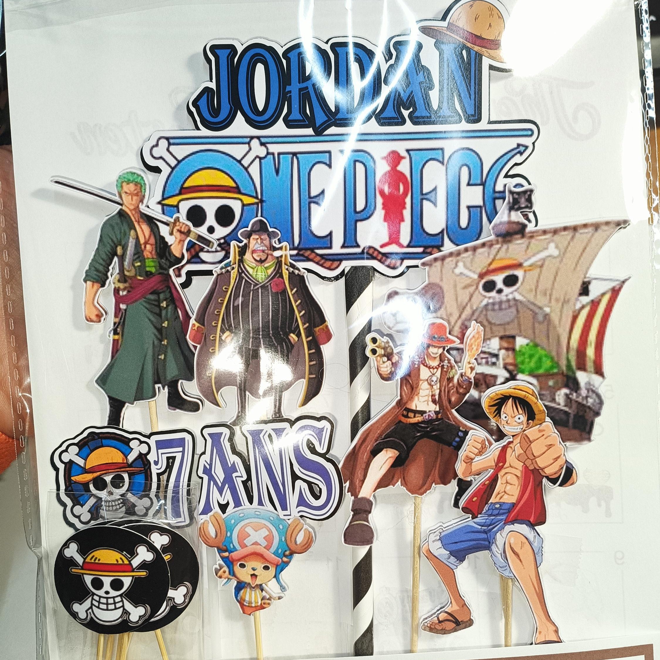 One Piece Taartdecoratie – Piratenthema – afbeelding 4