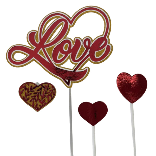 Love Cake Topper, love cake topper, romantic decoration, personalized topper, wedding cake, engagement party, love themed cake, topo de bolo