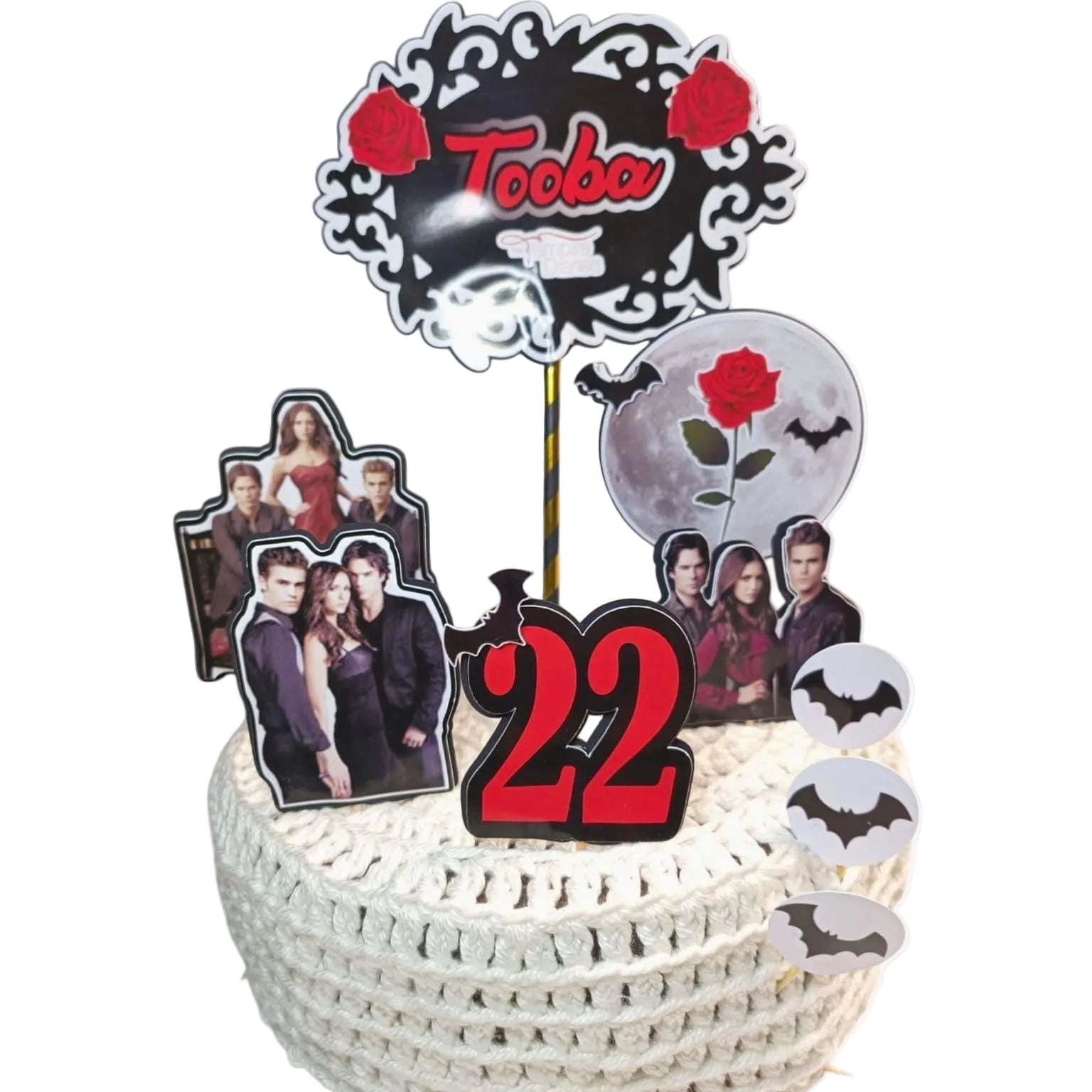The Vampire Diaries Taartdecoratie in Lagen