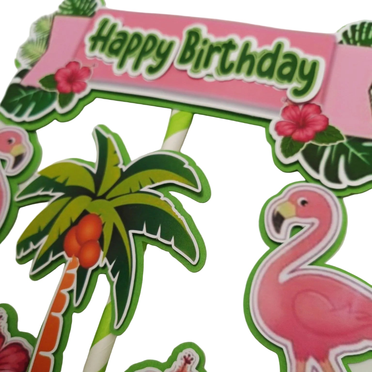 flamingo cake topper, tropical decoration, personalized flamingo topper, flamingo party, tropical cake, summer cake, topper for bakers