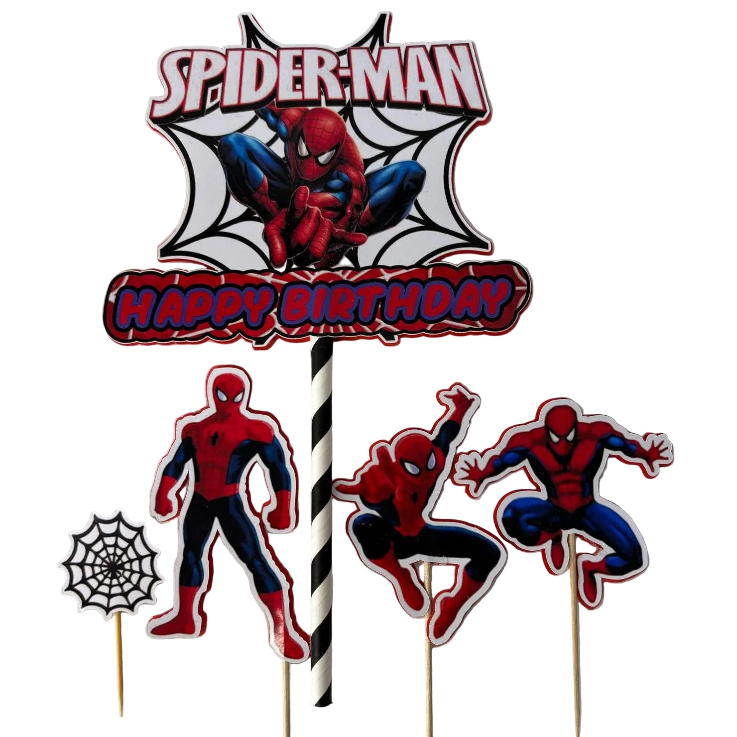 Spider-Man Taartdecoratie in Lagen – Model 2