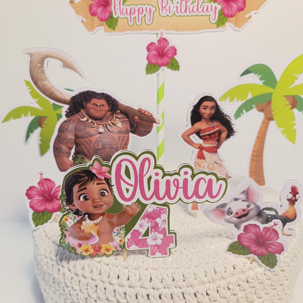 Vaiana / Moana Taartdecoratie in Lagen – afbeelding 6