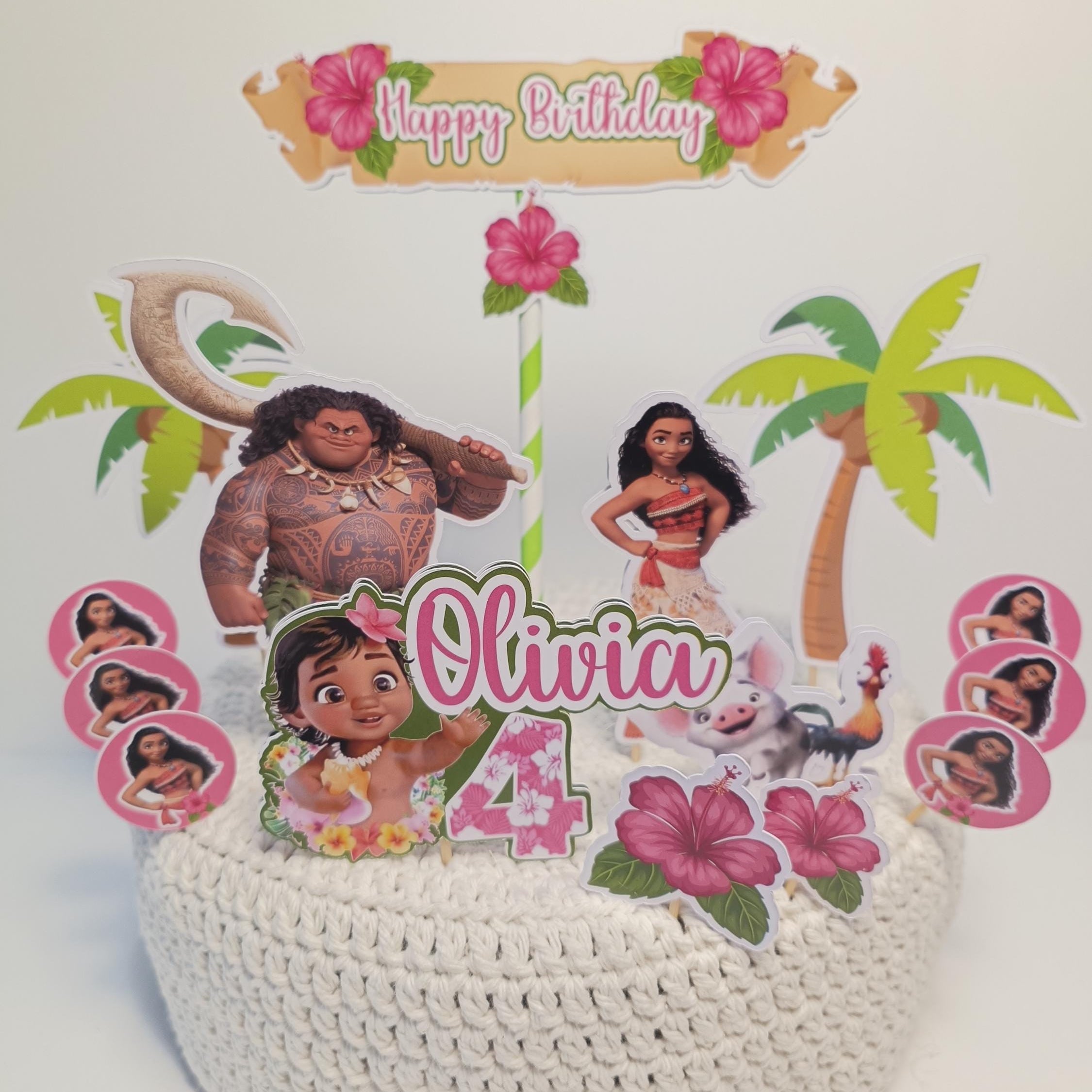 Vaiana / Moana Taartdecoratie in Lagen – afbeelding 5