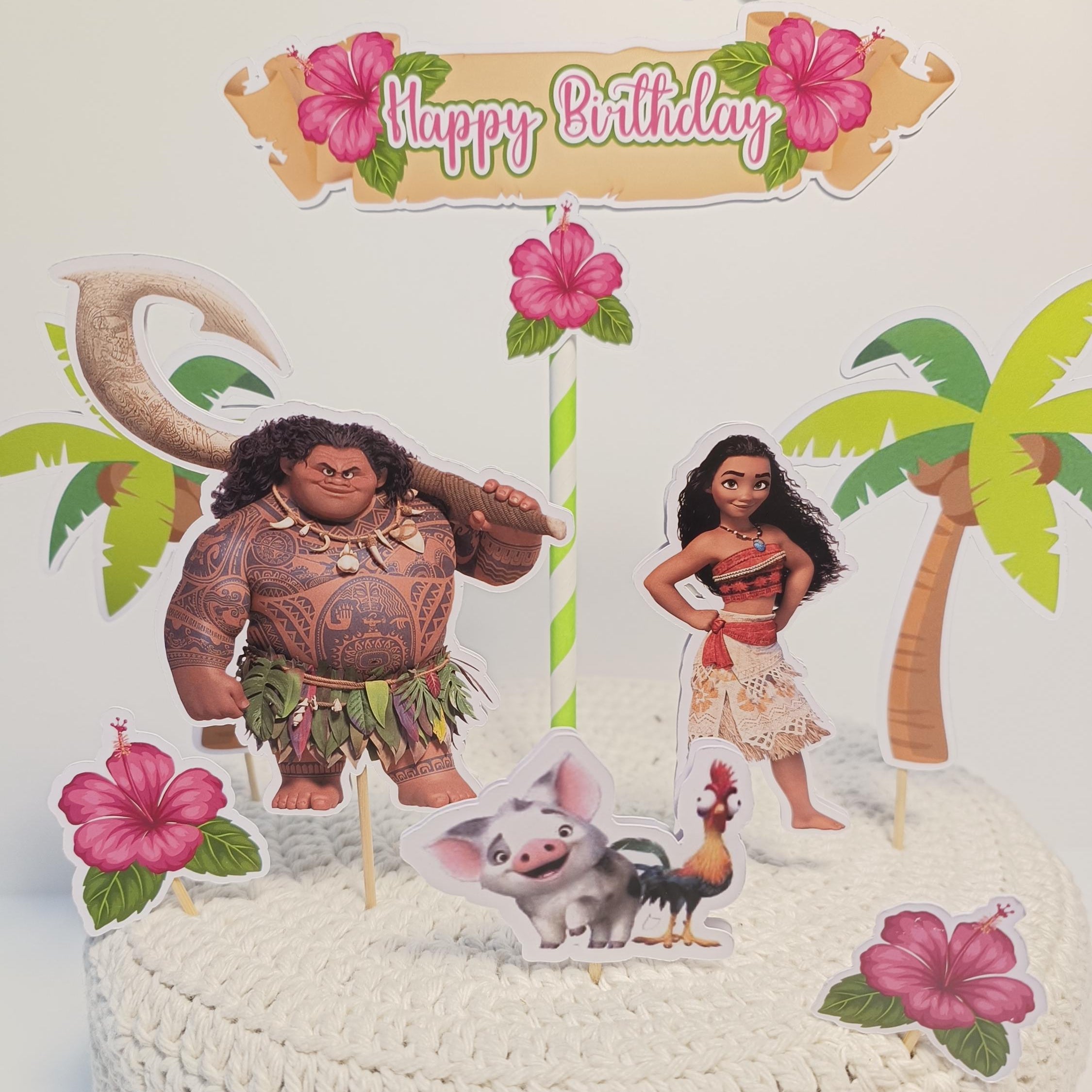 Vaiana / Moana Taartdecoratie in Lagen – afbeelding 4