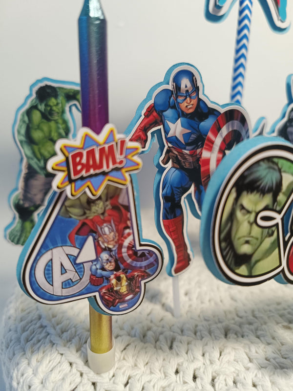 Superhelden Taartdecoratie in Lagen – afbeelding 7