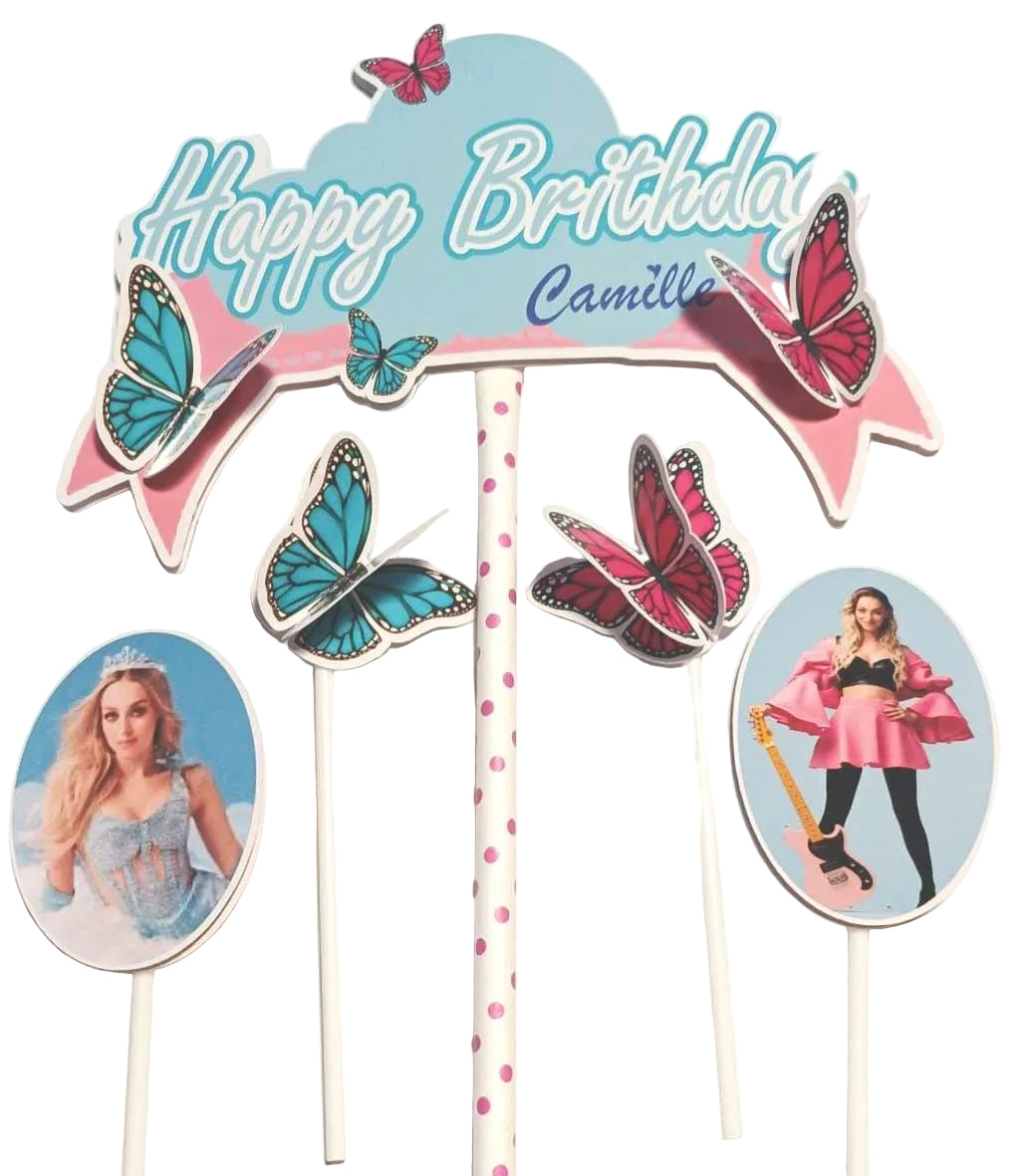 Camille Taartdecoratie met Vlinders
