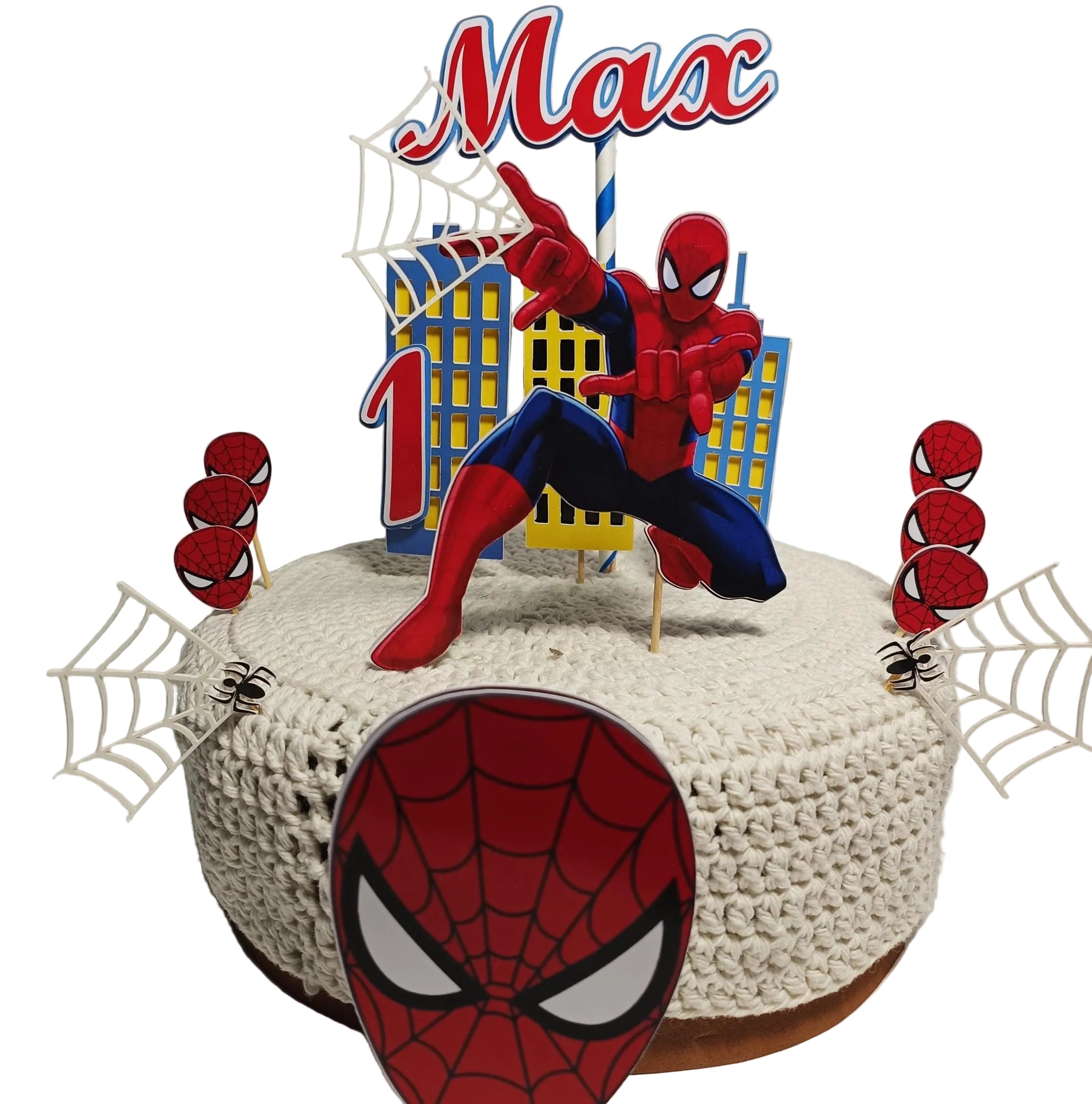Spider-Man Taartdecoratie in Lagen – Model 1