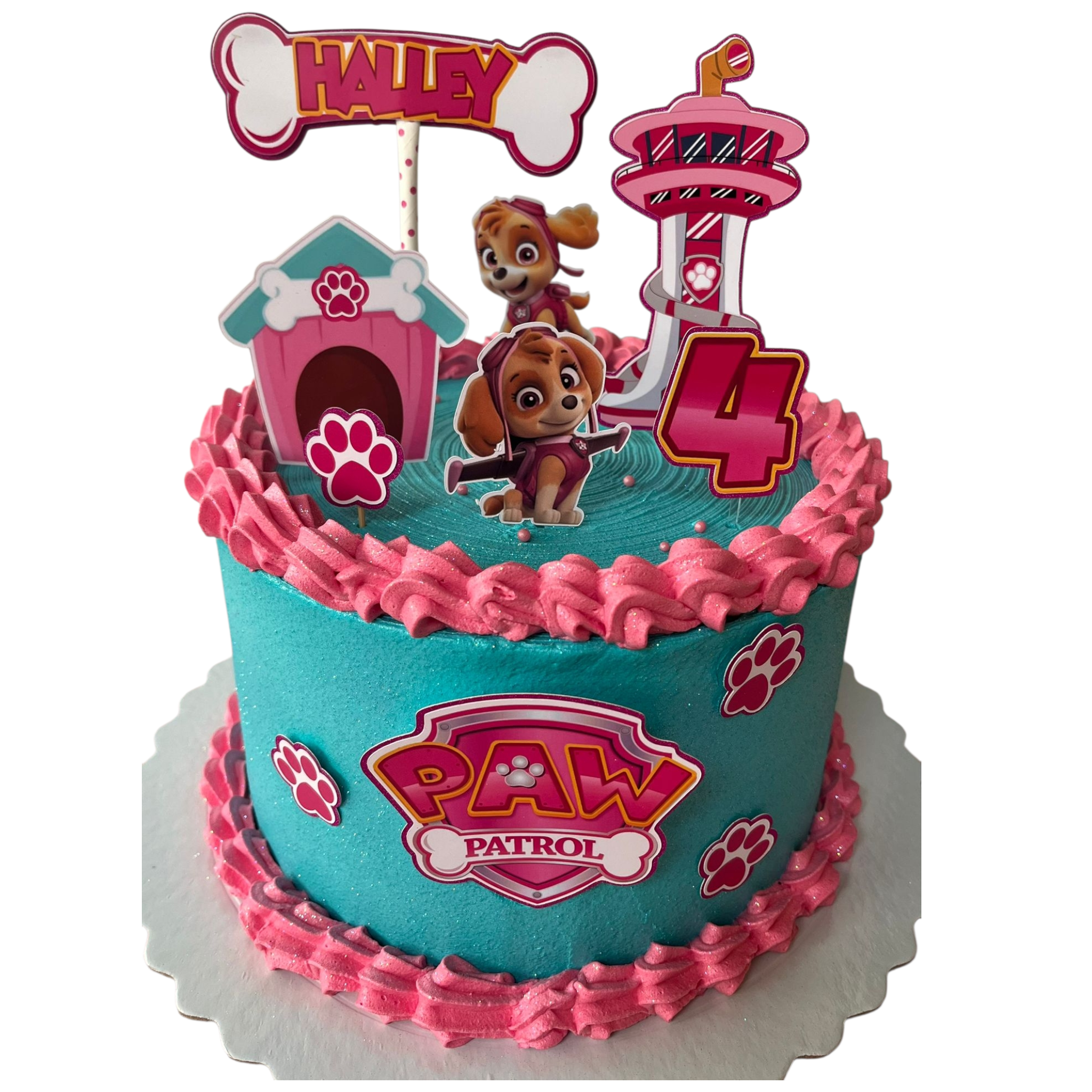 Paw Patrol Skye Taartdecoratie in Lagen