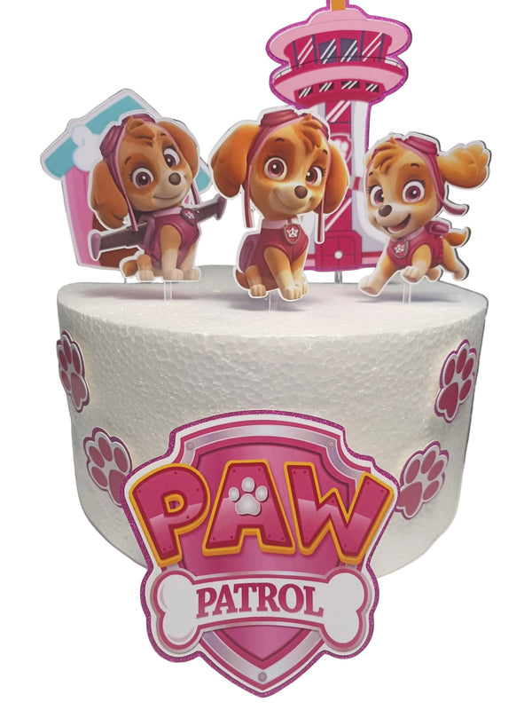Paw Patrol Skye Taartdecoratie in Lagen – afbeelding 8