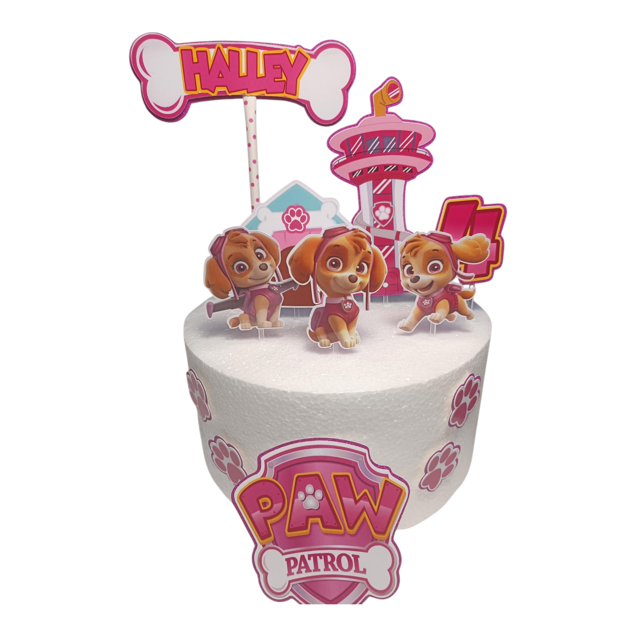 Paw Patrol Skye Taartdecoratie in Lagen – afbeelding 6